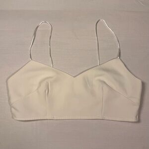 Nasty Gal Cream Spaghetti Strap Top